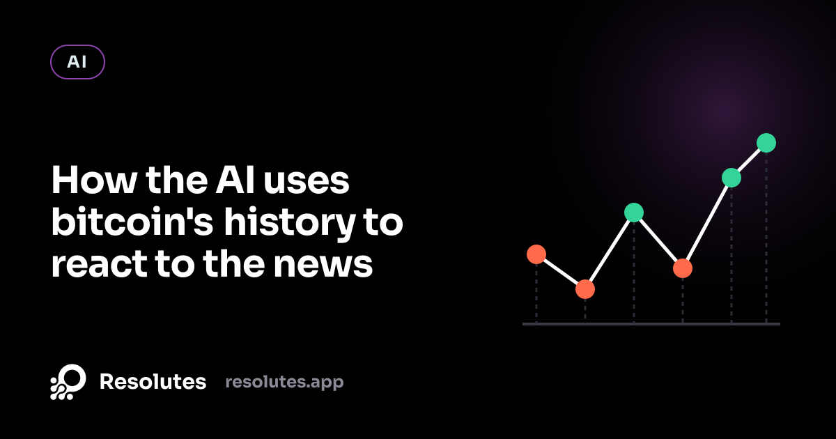 How the AI uses bitcoin's history to react to the news